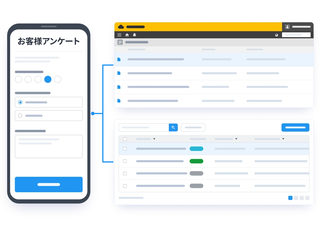 kintoneのアカウントがない相手からも集められる